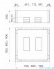 Schedpol nośnik styropianowy do brodzika stalowego kwadratowego 90x90x28cm 2.004